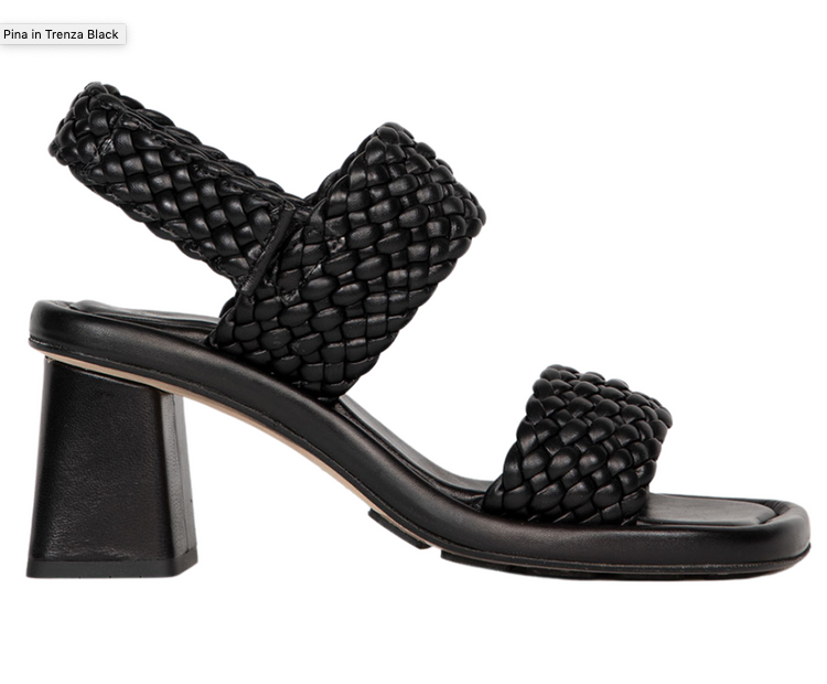 PINA Heeled Black Sandals