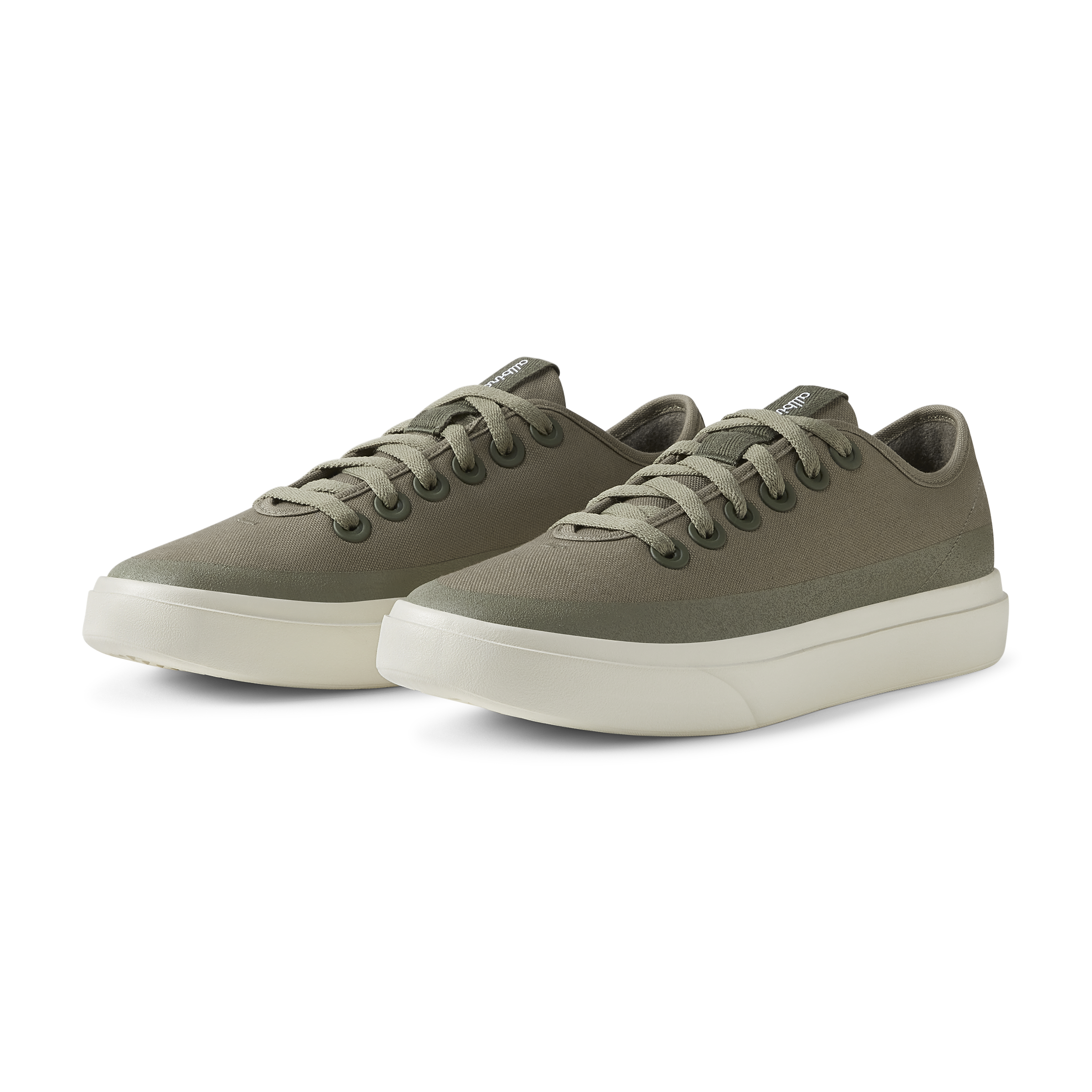 Women's Canvas Pipers - Rugged Green (Stony Cream Sole)