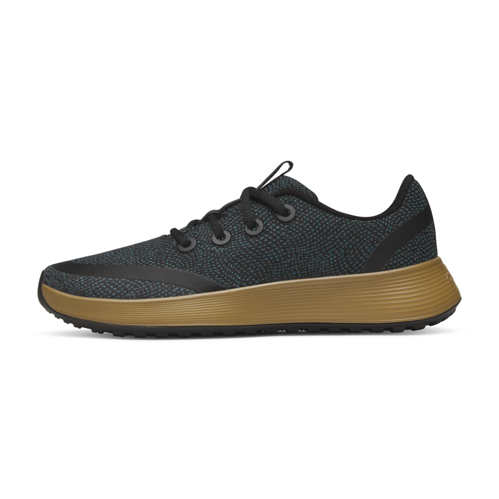 Men's Runner Protect - Natural Black/Chasm Teal (Stony Beige Sole)