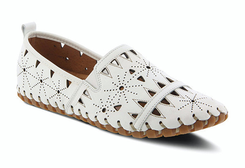 Spring Step Fusaro White Leather Slip-on (Women)