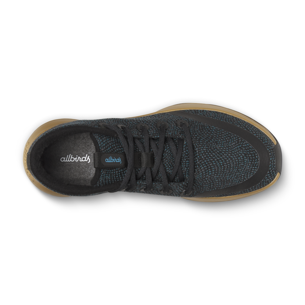 Men's Runner-Up Protect - Natural Black/Chasm Teal (Stony Beige Sole)