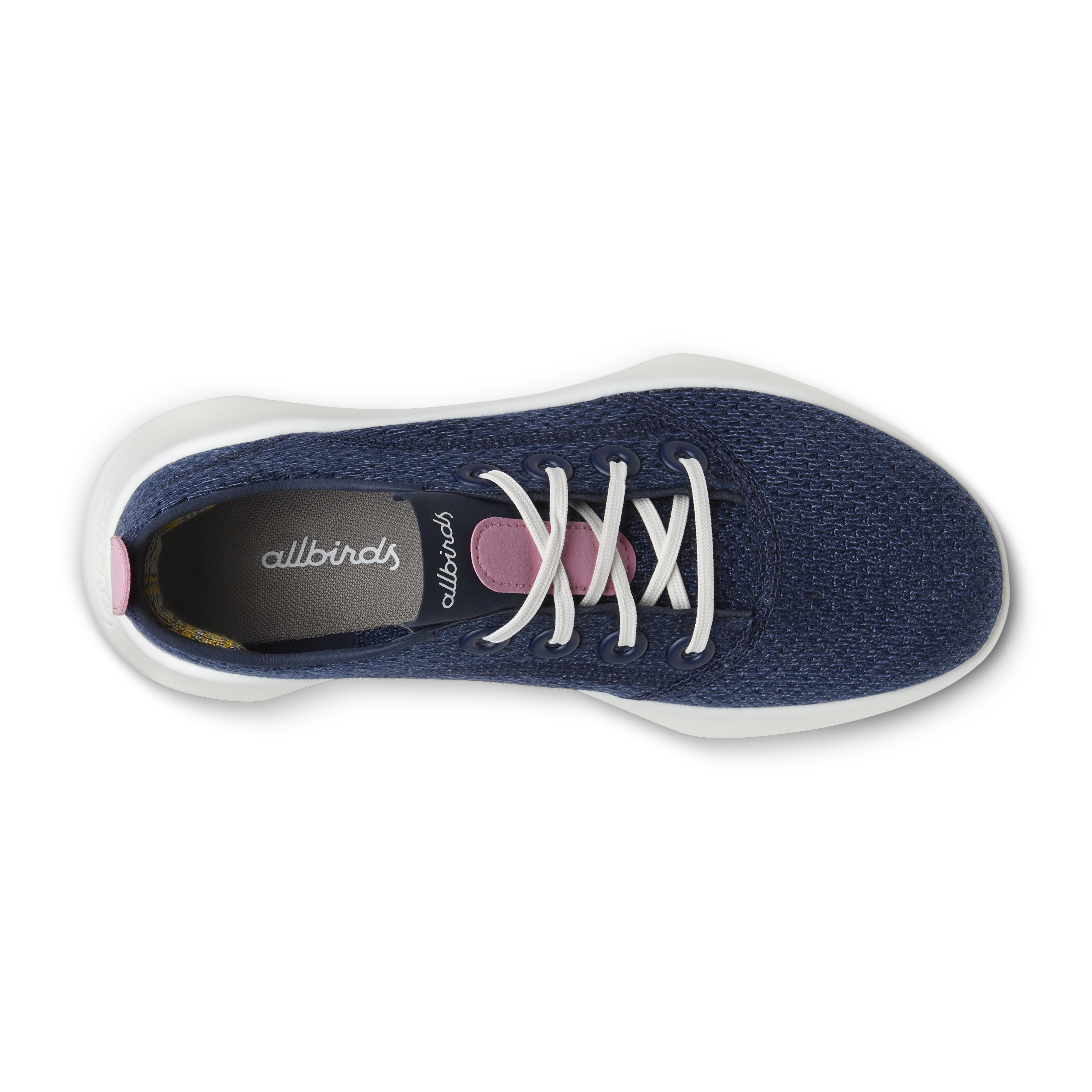 Women's SuperLight Tree Runners - Deep Navy/Basin Pink (Natural White Sole)