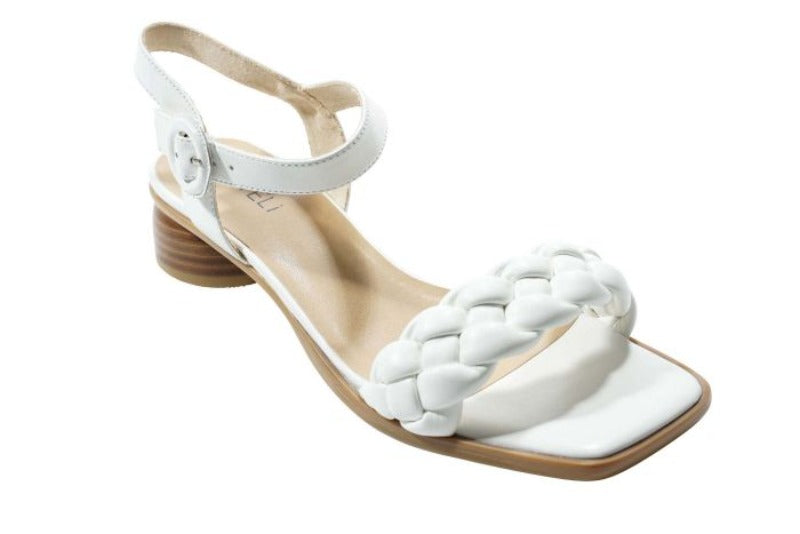 Vaneli Kalee White Leather Sandal (Women)