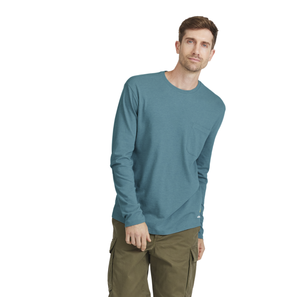 Men's Soft Merino Long Sleeve Tee - Chasm Teal