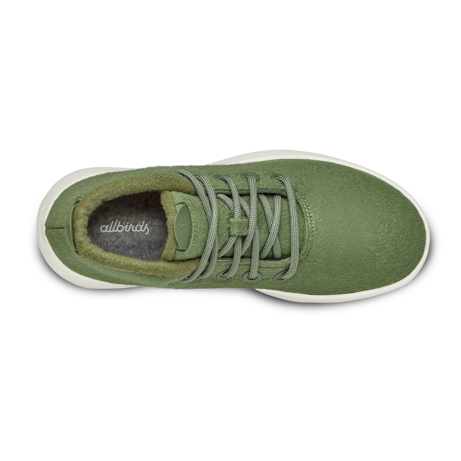 Women's Wool Runner-up Mizzles - Thunder Green (Natural White Sole)