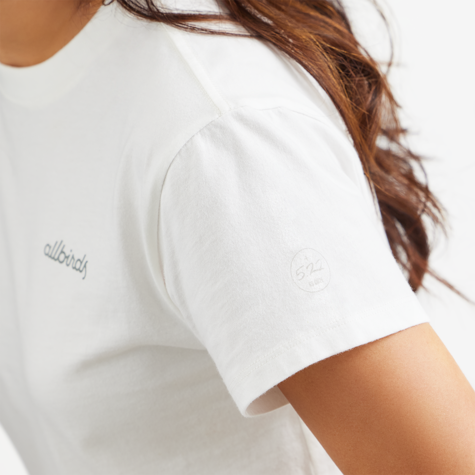 Women's Organic Cotton Tee - Logo - Blizzard