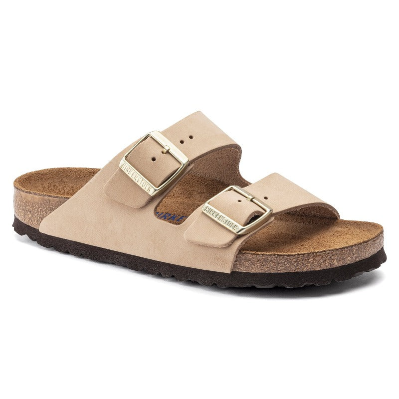 Birkenstock Arizona Sandcastle Nubuck Soft Footbed Sandal (Women)