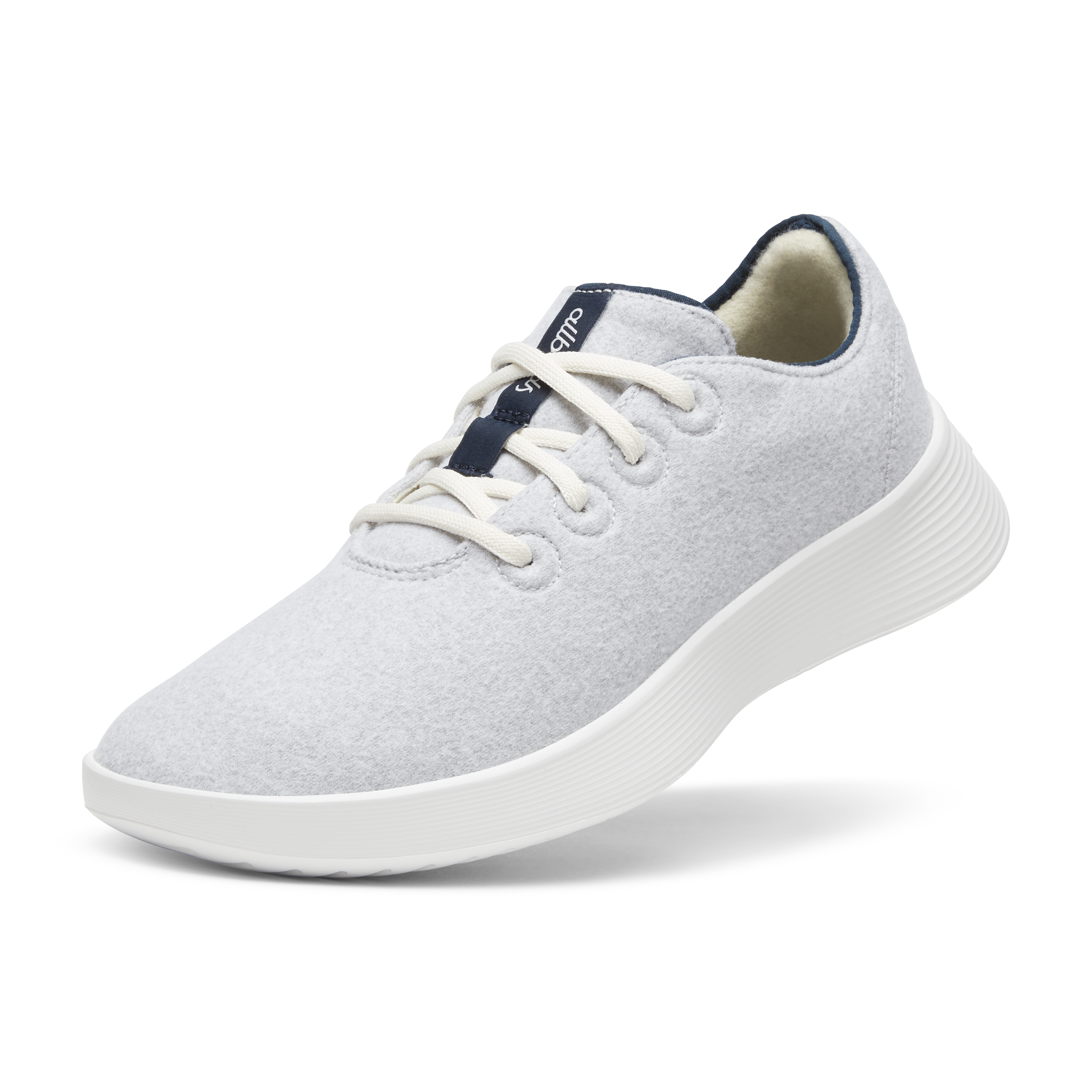 Men's Wool Runner Go - Light Grey/True Navy (Blizzard Sole)