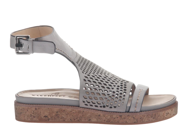 ARIES Grey Flat Sandal