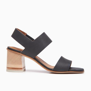 BEDFORD Black leather sandal