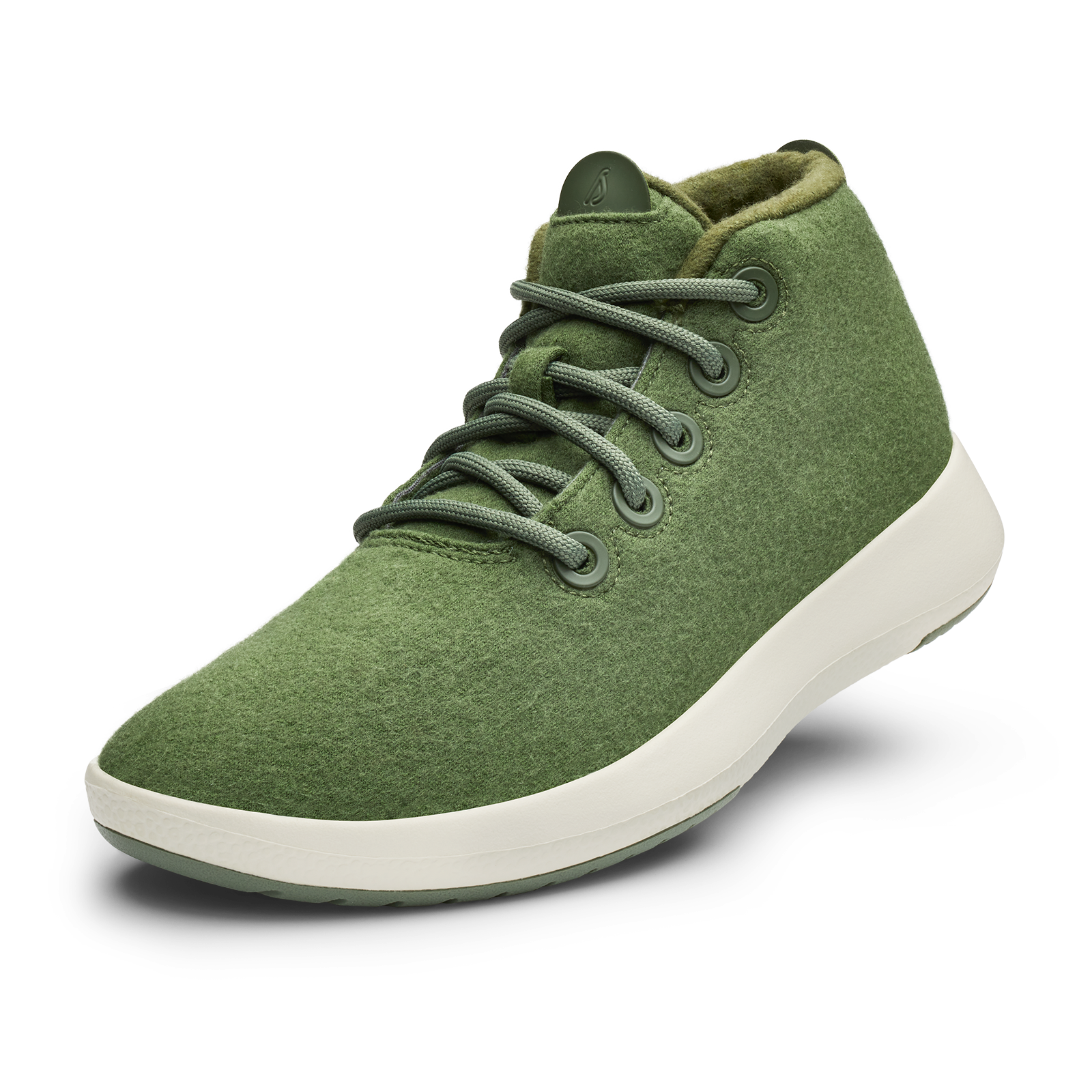 Men's Wool Runner-up Mizzles - Thunder Green (Natural White Sole)