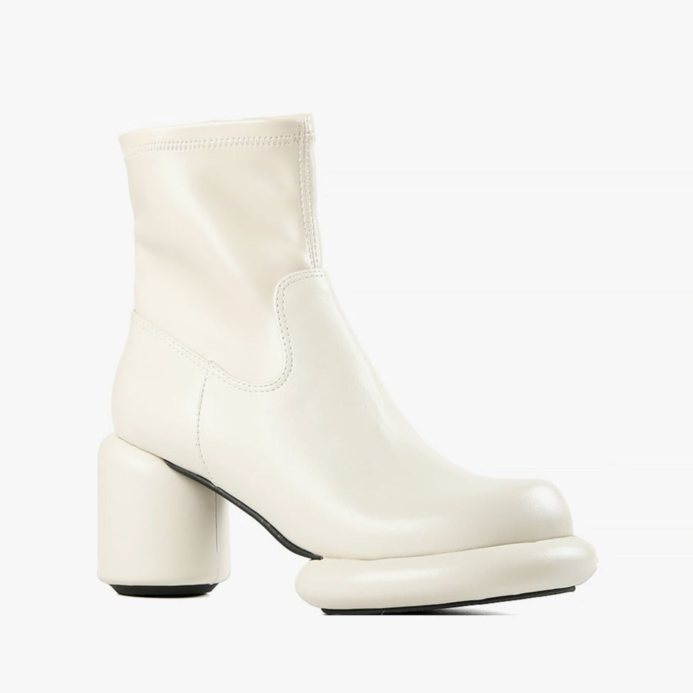 MOD BOOTIES Ivory Leather