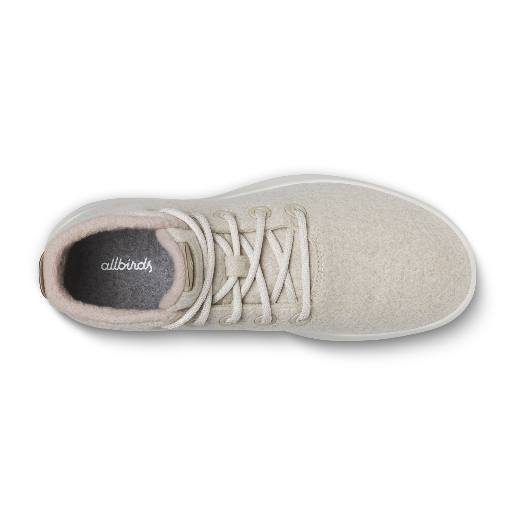 Men's Wool Runner-up Mizzles - Stony Cream (Natural White Sole)