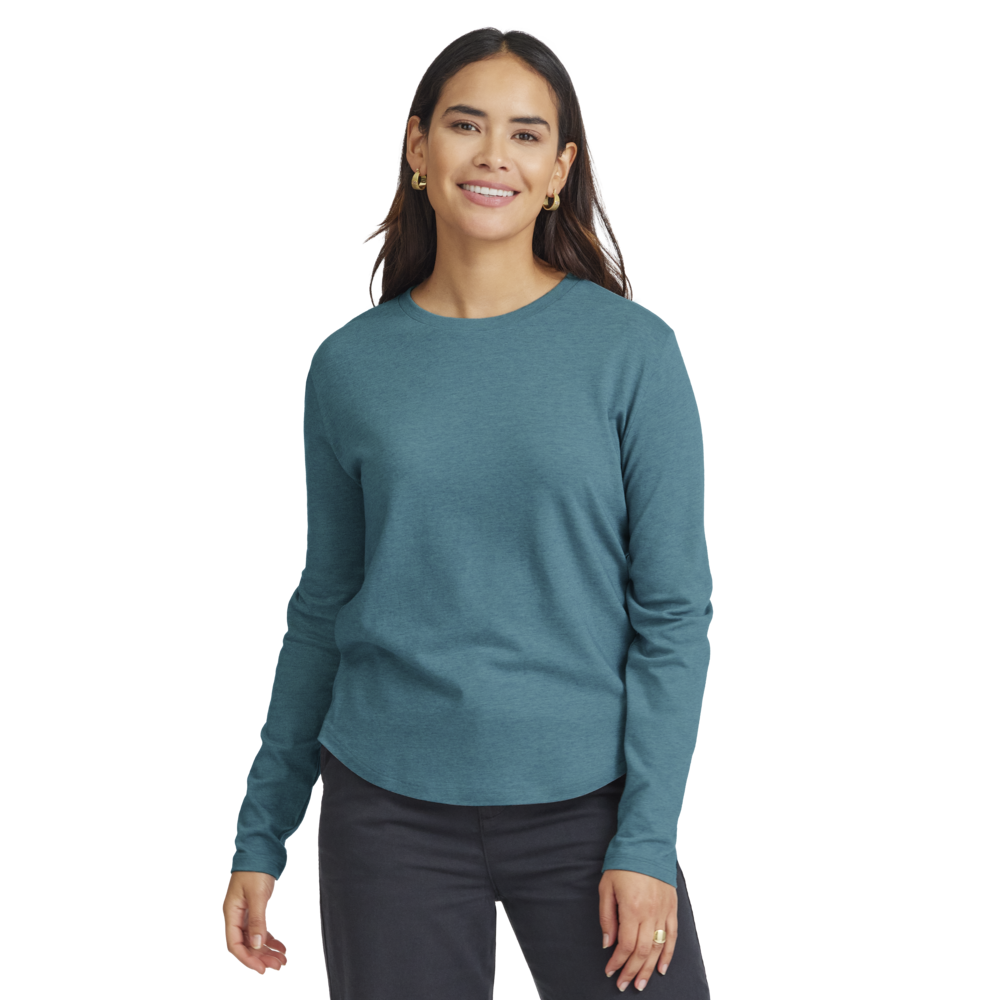 Women's Soft Merino Long Sleeve Tee - Chasm Teal