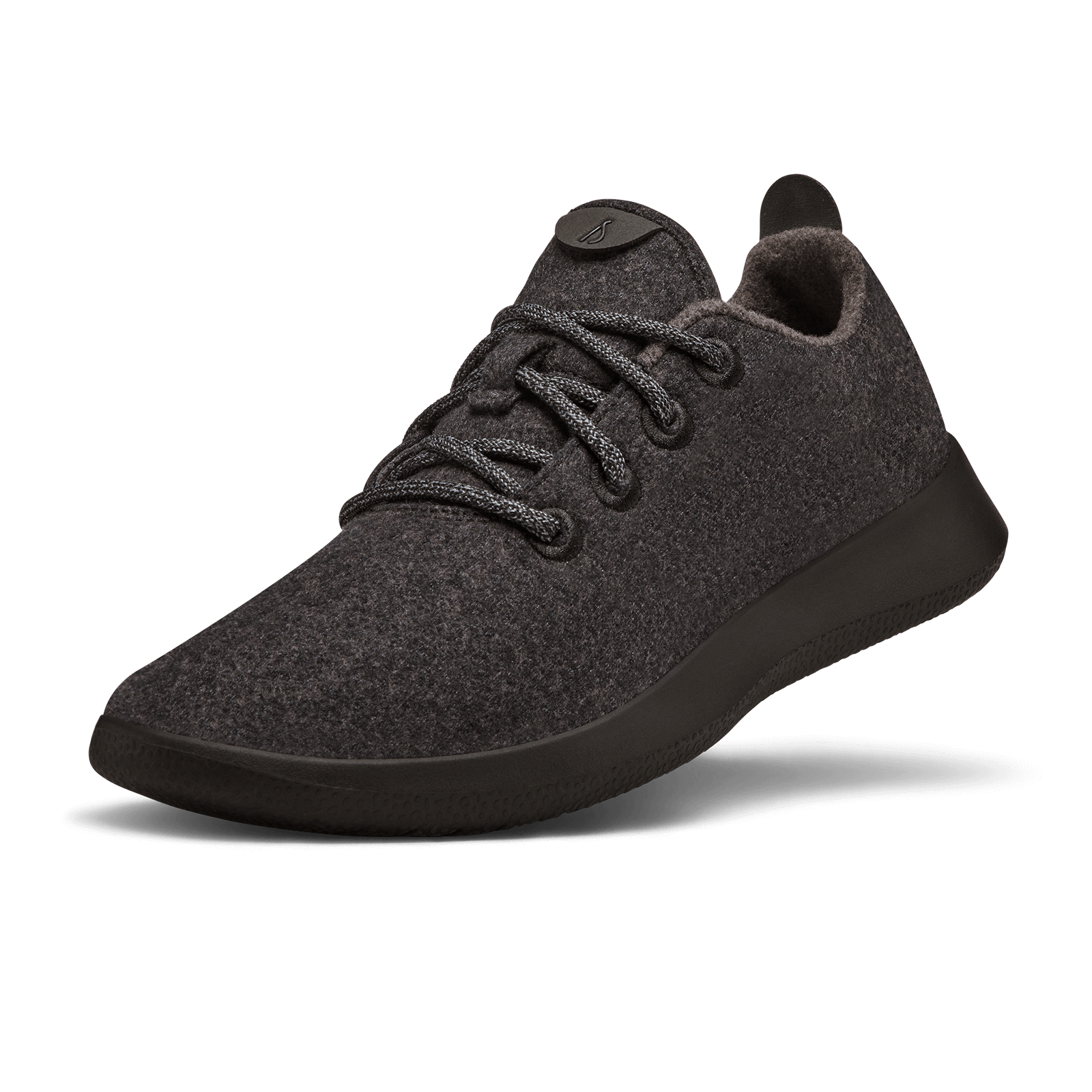 Men's Wool Runners - Natural Black (Black Sole)