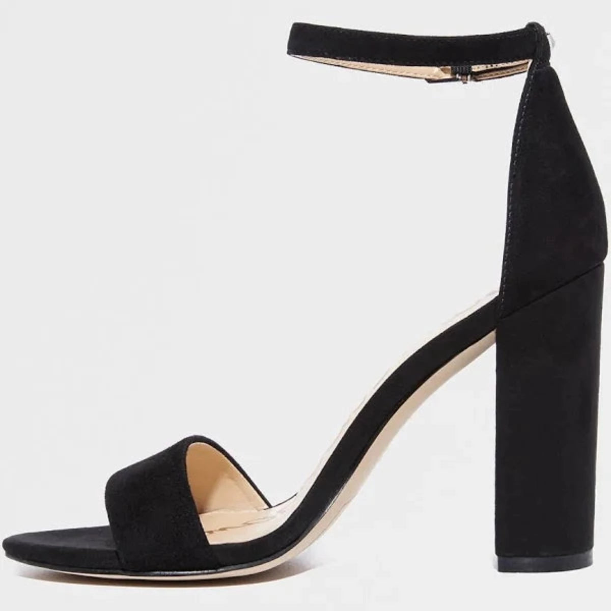 Sam Edelman - Yaro Block Heel Sandal - In Black suede