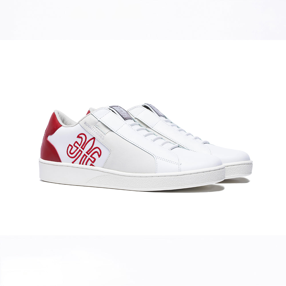 Men's Adelaide Red White Leather Sneakers 02694-001