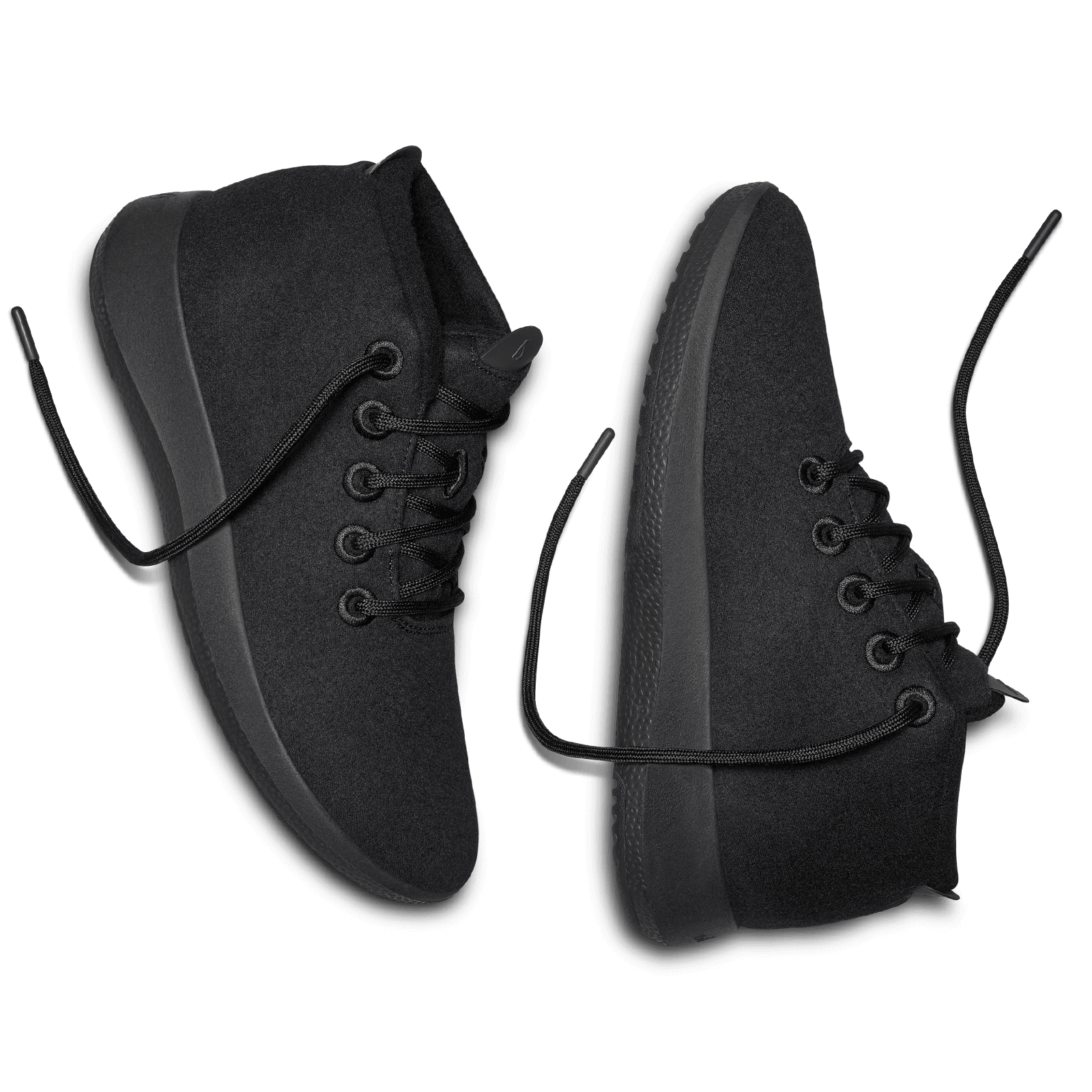 Women's Wool Runner-up Mizzles - True Black (Black Sole)