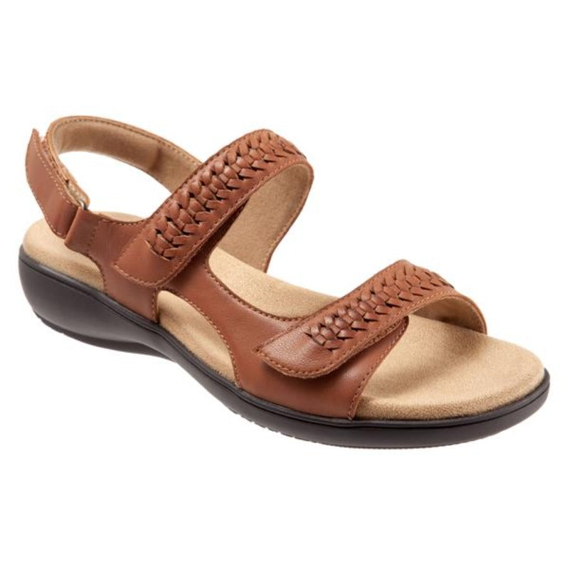 Trotters Romi Woven Luggage Leather Sandal (Women)