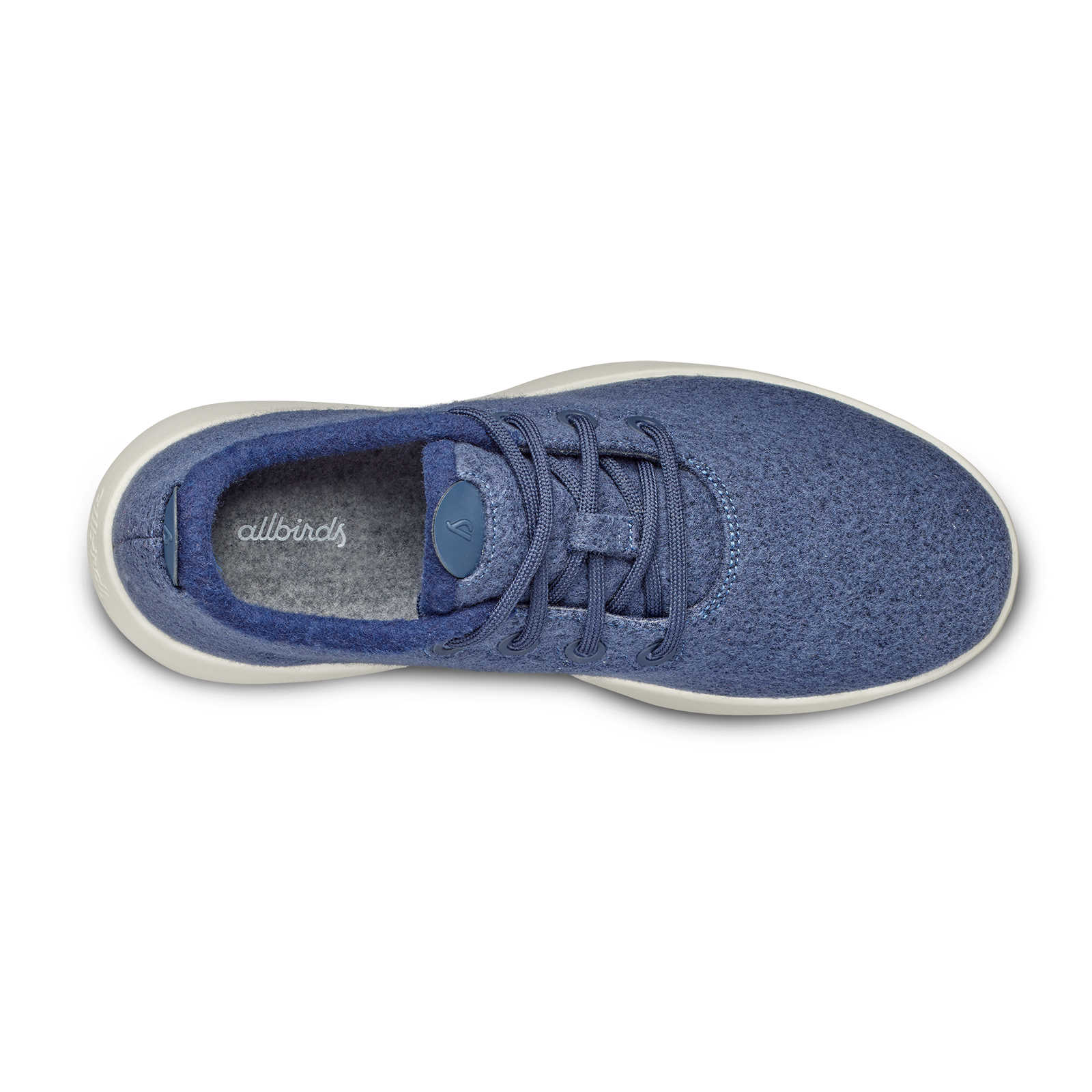 Men's Wool Runner Mizzles - Hazy Indigo (Natural White Sole)