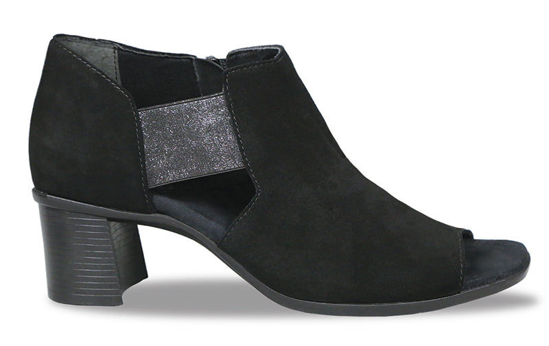 Munro Sable Black Suede Shootie (Women)