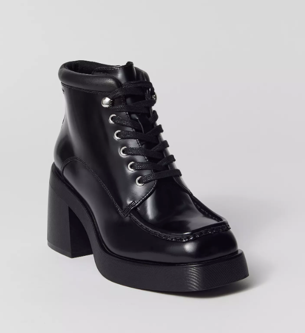 BROOKE Lace-up Heeled Bootie