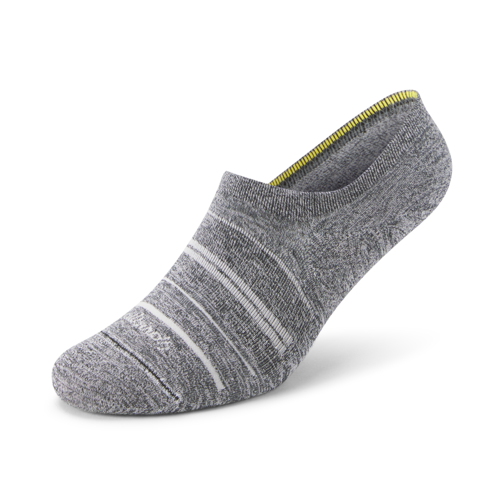 Anytime No Show Sock - Natural Grey Heather/Light Grey