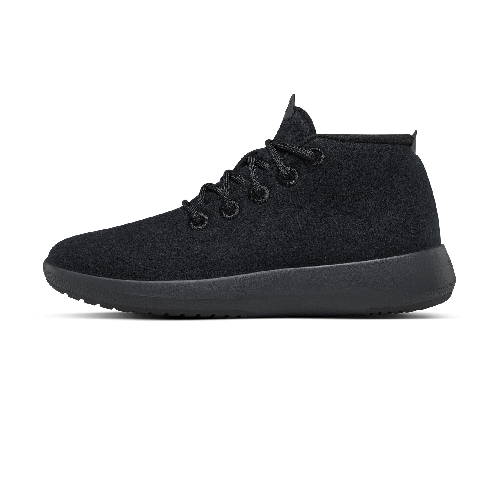 Men's Wool Runner-up Mizzles - True Black (Black Sole)