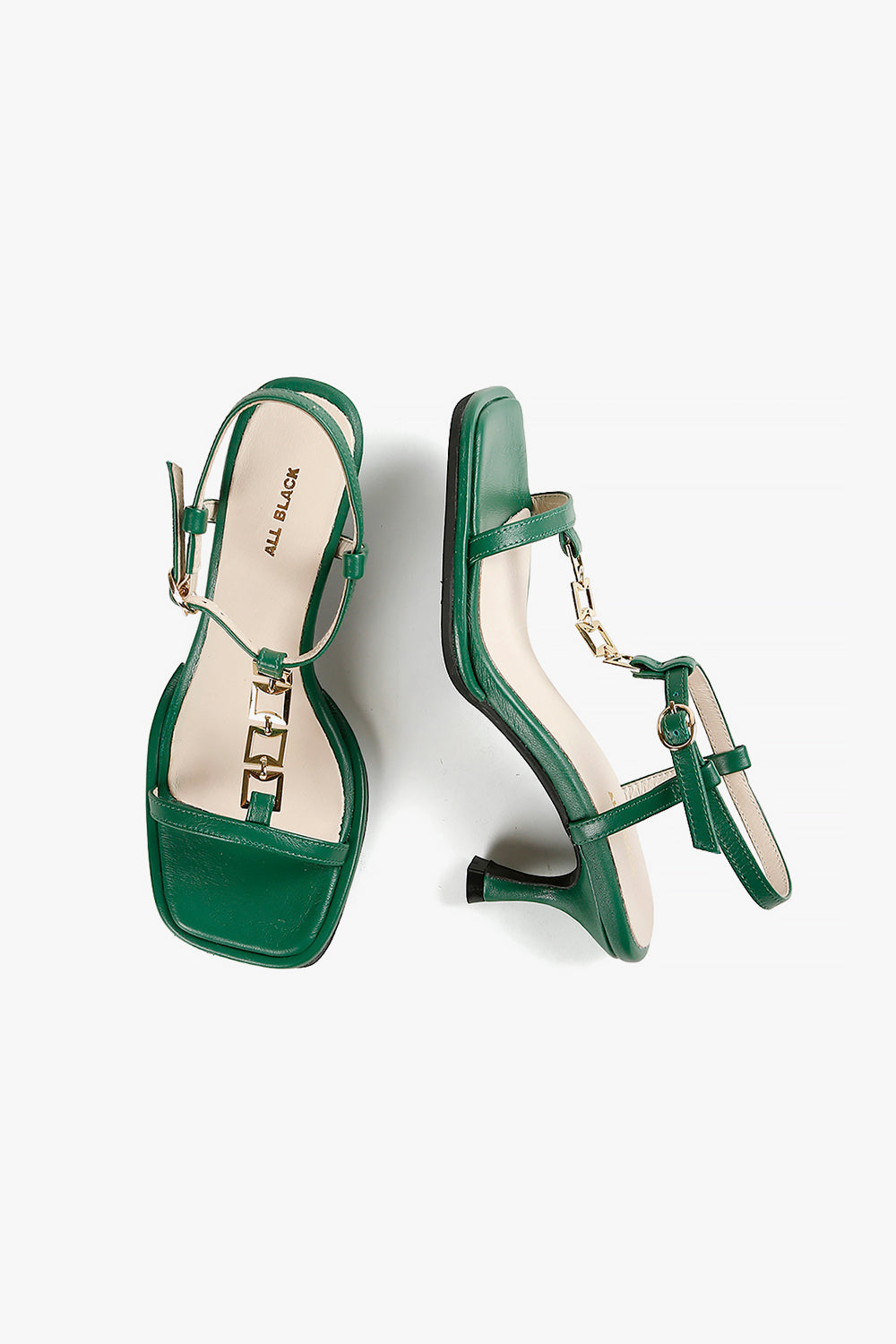 PRINCESS LINK Green Sandals