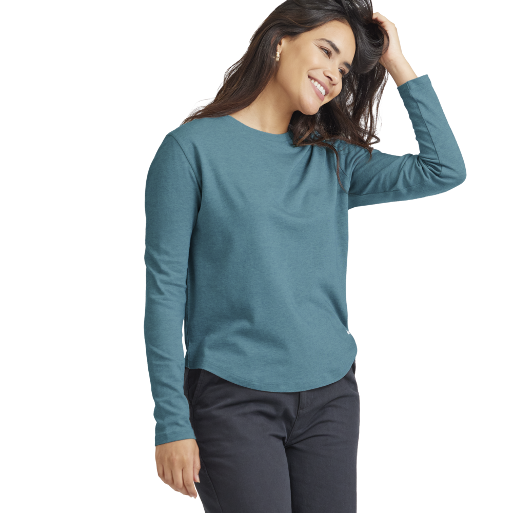 Women's Soft Merino Long Sleeve Tee - Chasm Teal