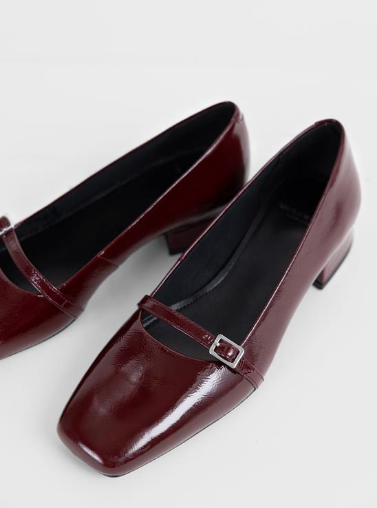 DEBBI Cherry Red Patent Pumps