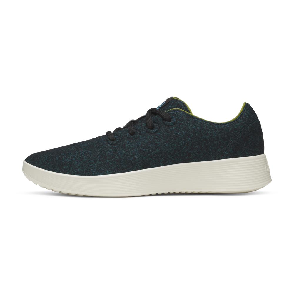 Men's Wool Runner Go - Chasm Teal/Natural Black (Stony Cream Sole)