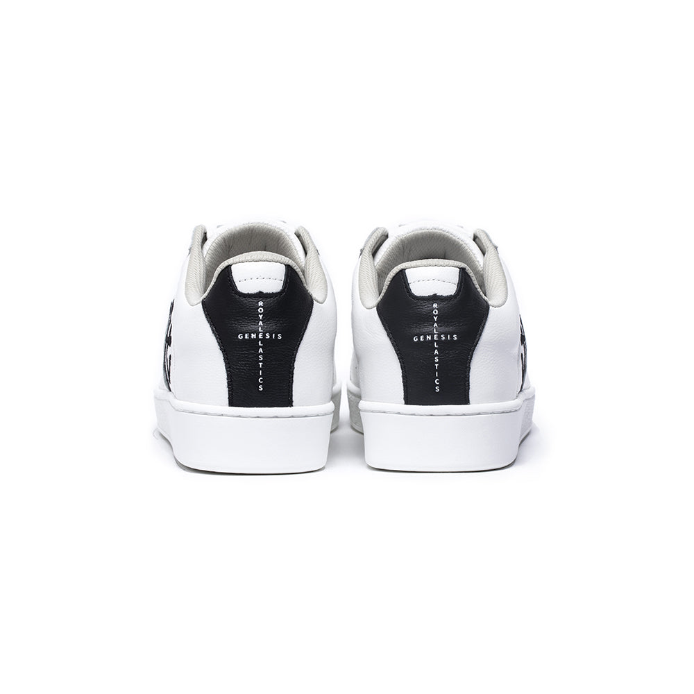 Men's Icon Genesis White Black Leather Sneakers 01994-009