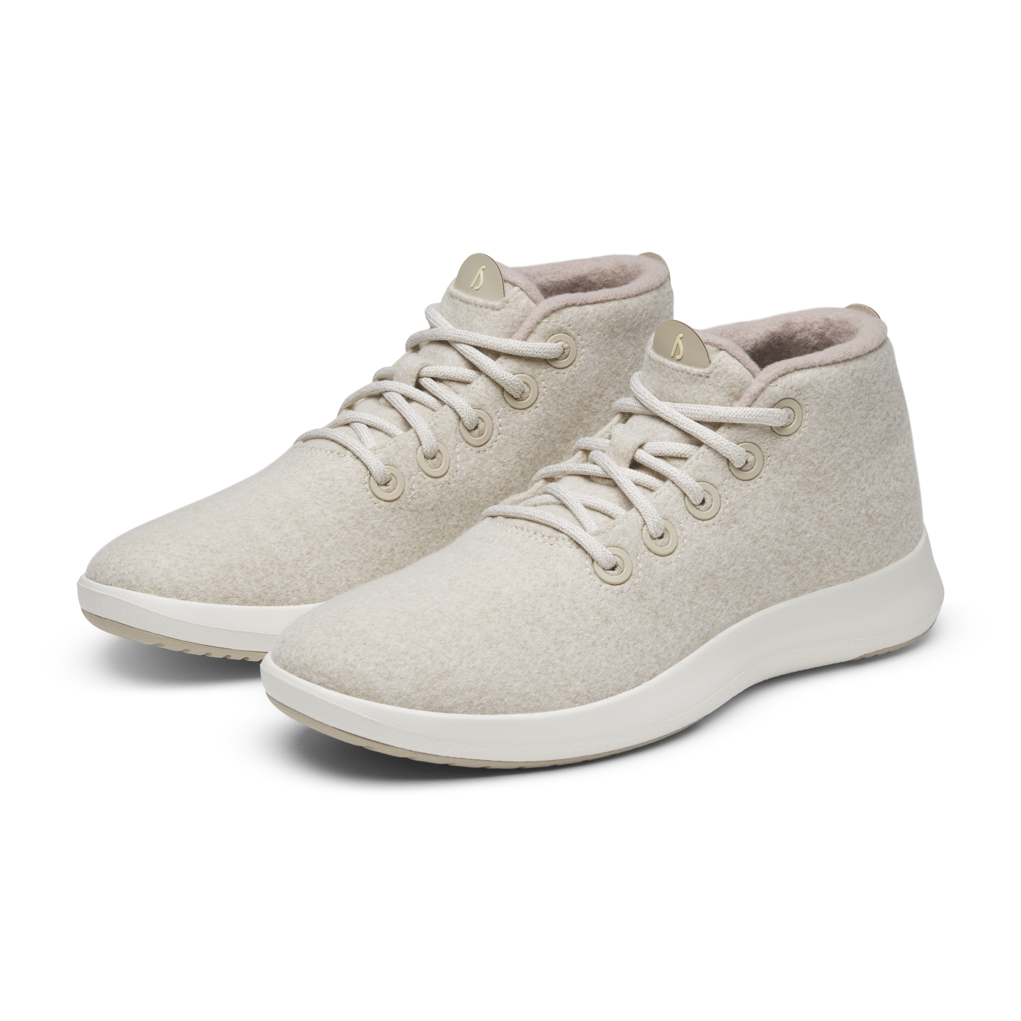 Women's Wool Runner-up Mizzles - Stony Cream (Natural White Sole)