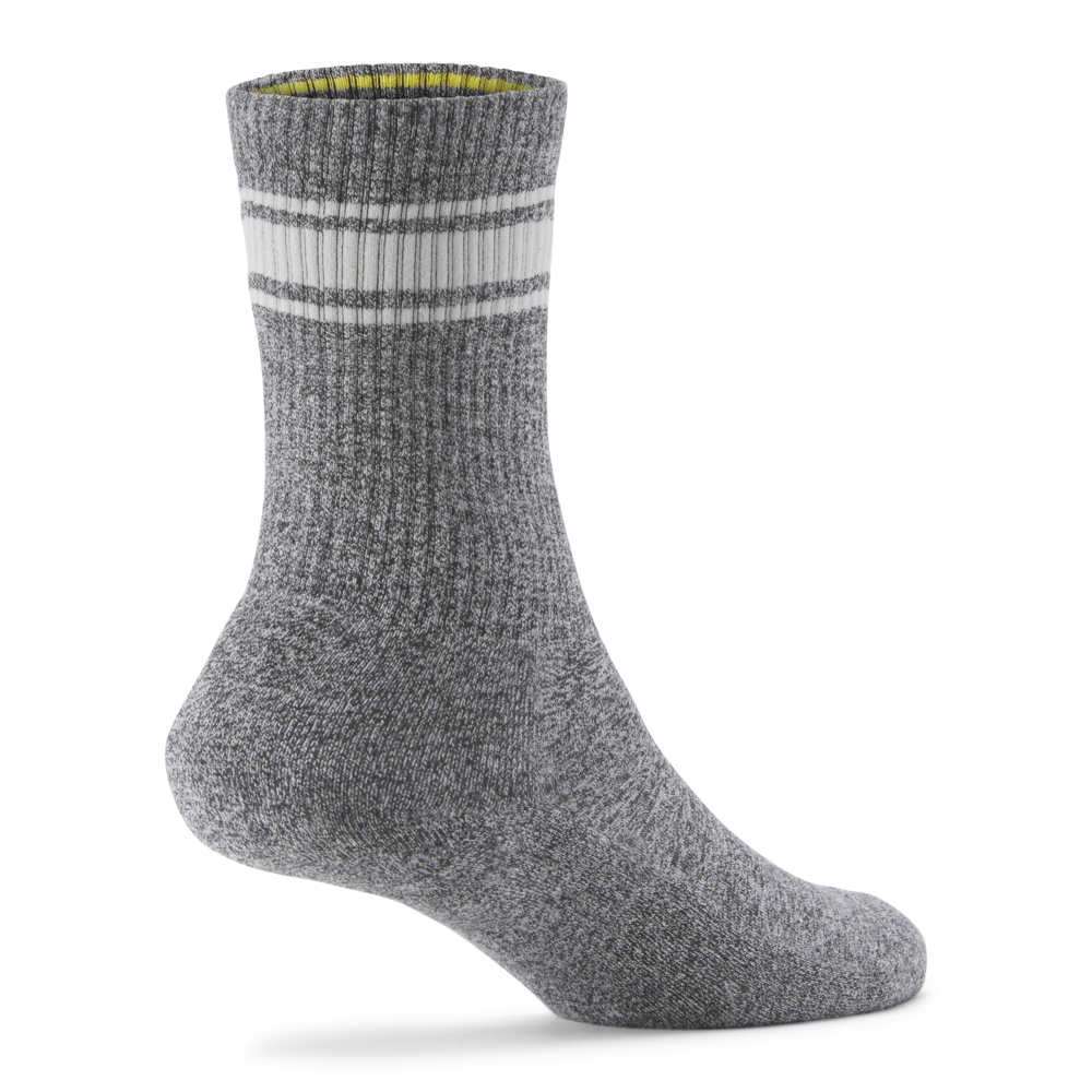 Anytime Crew Sock - Natural Grey Heather/Light Grey