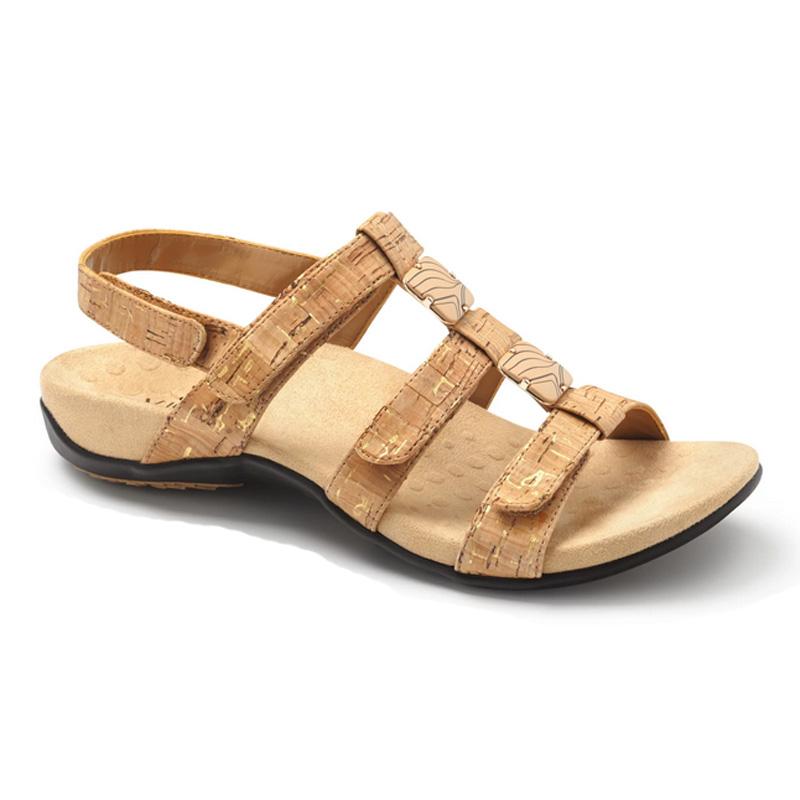 Vionic Amber Gold Cork Sandal (Women)