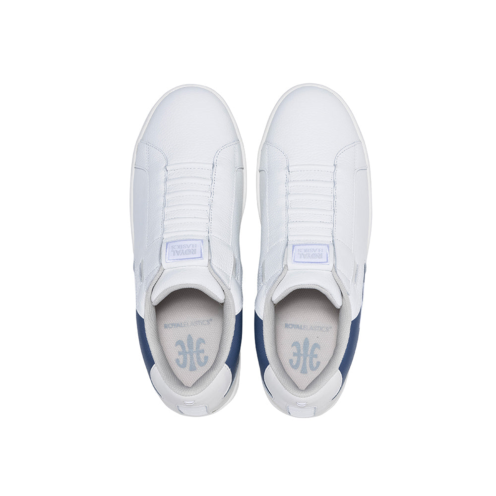 Men's Adelaide White Blue Leather Sneakers 02631-050