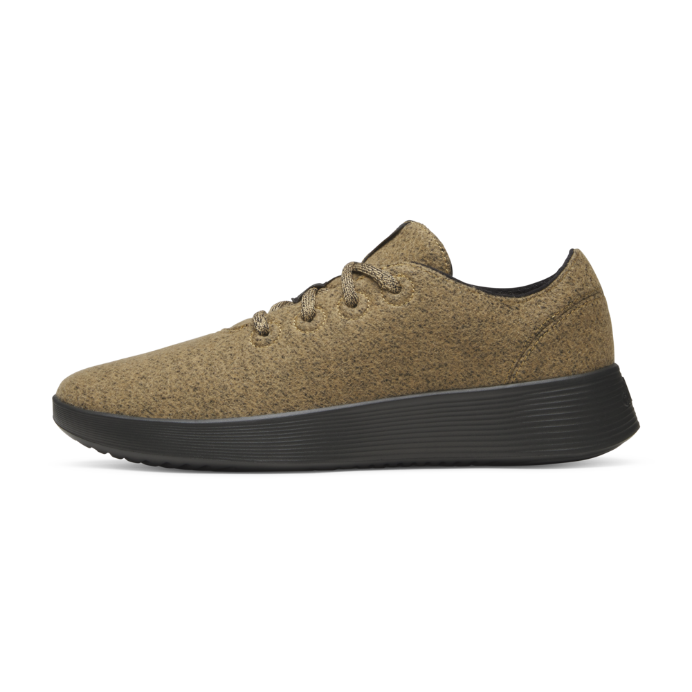 Men's Wool Runner Go - Stony Beige (Dark Grey Sole)