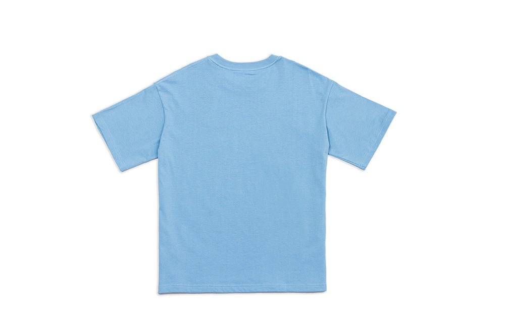 Loose Fit Unisex Logo T-shirt Water Blue R31132-551