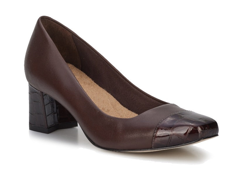 Walking Cradles Mira Brown Leather Pump (Women)