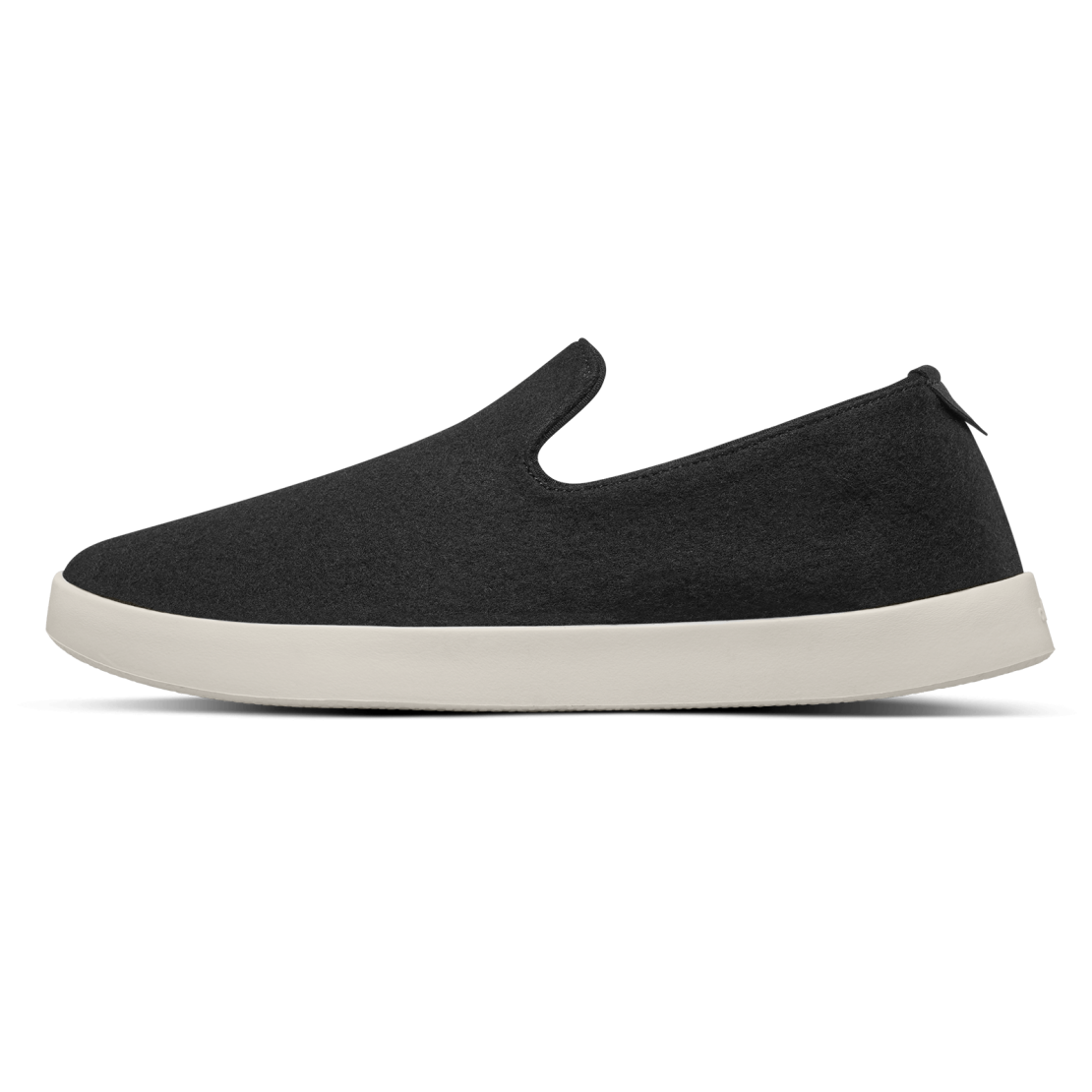 Men's Wool Loungers - True Black (Cream Sole)