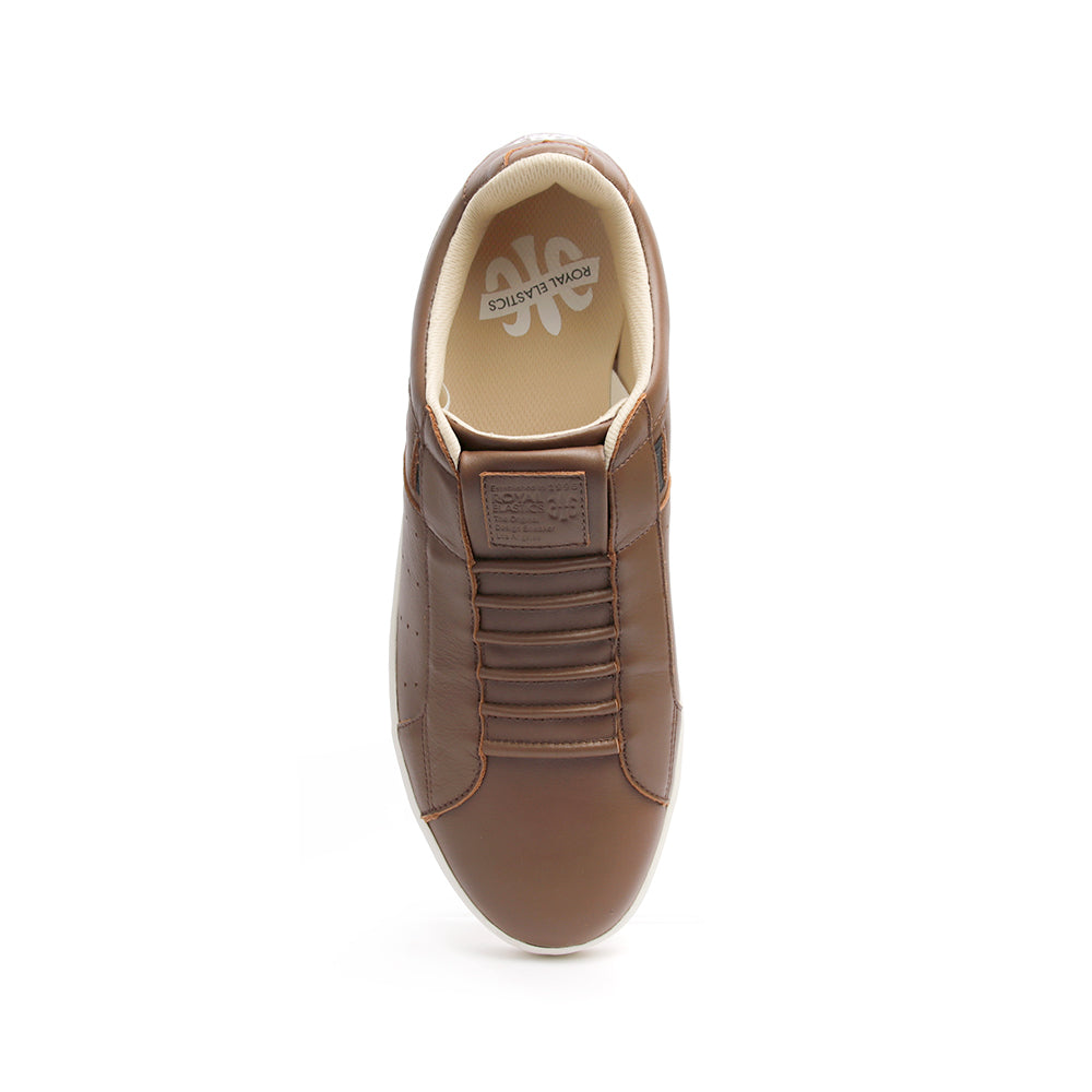 Men's Icon Classic Light Brown Leather Sneakers 02092-707