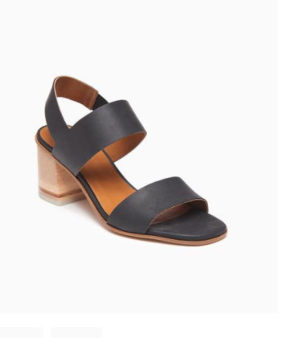 BEDFORD Black leather sandal