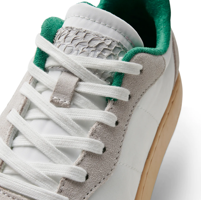 MAY White & Basil Sneakers