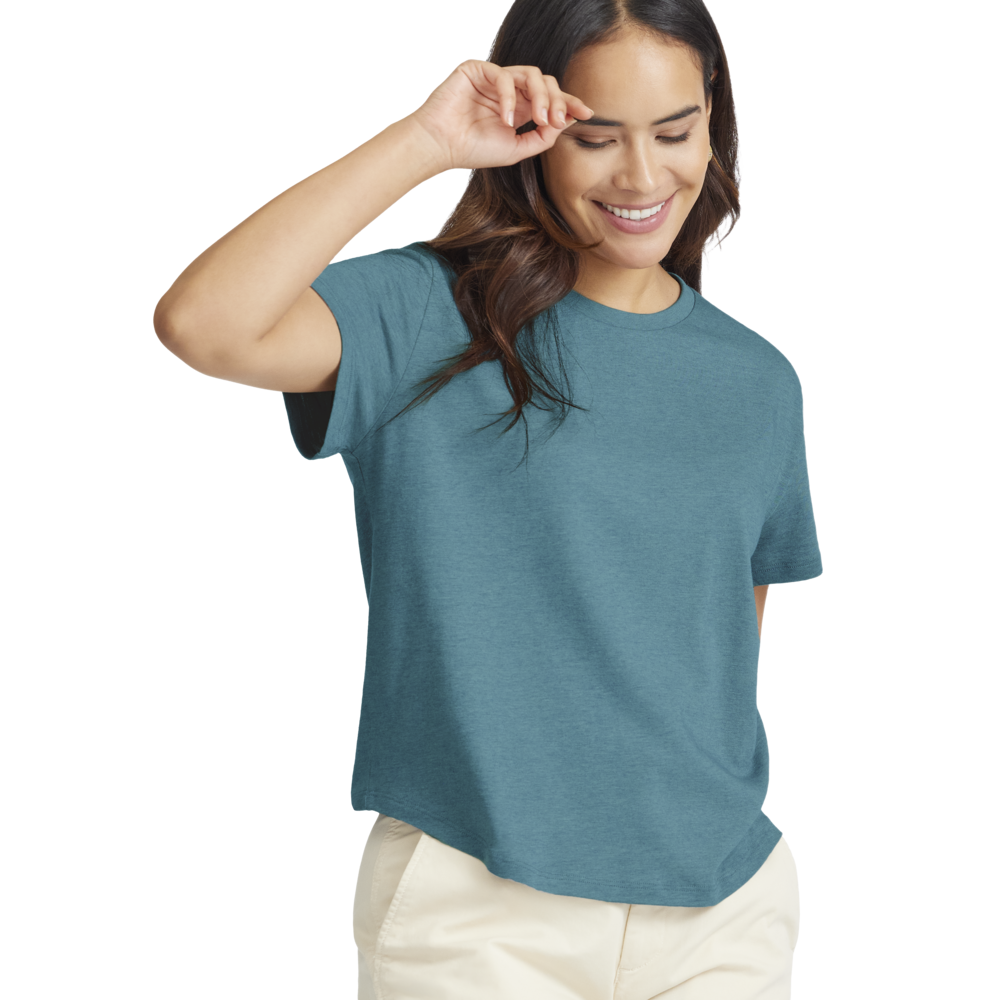 Women's Soft Merino Tee - Chasm Teal