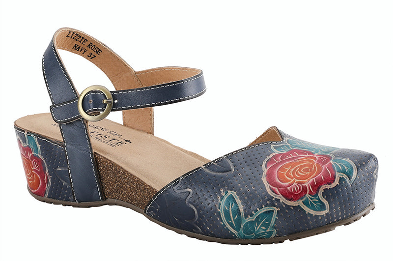 L'Artiste Lizzie Rose Navy Multi Mary Jane (Women)