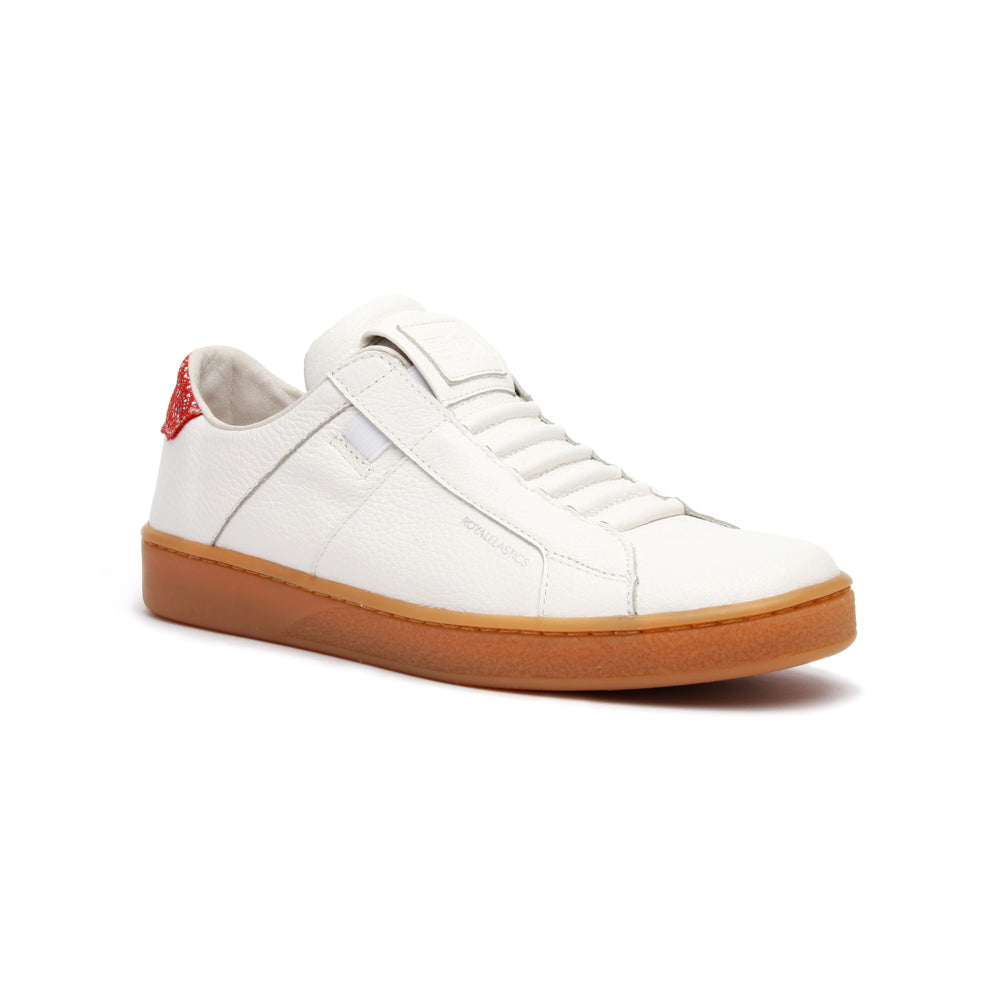 Women's Icon Urbanite White Red Leather Sneakers 92982-010