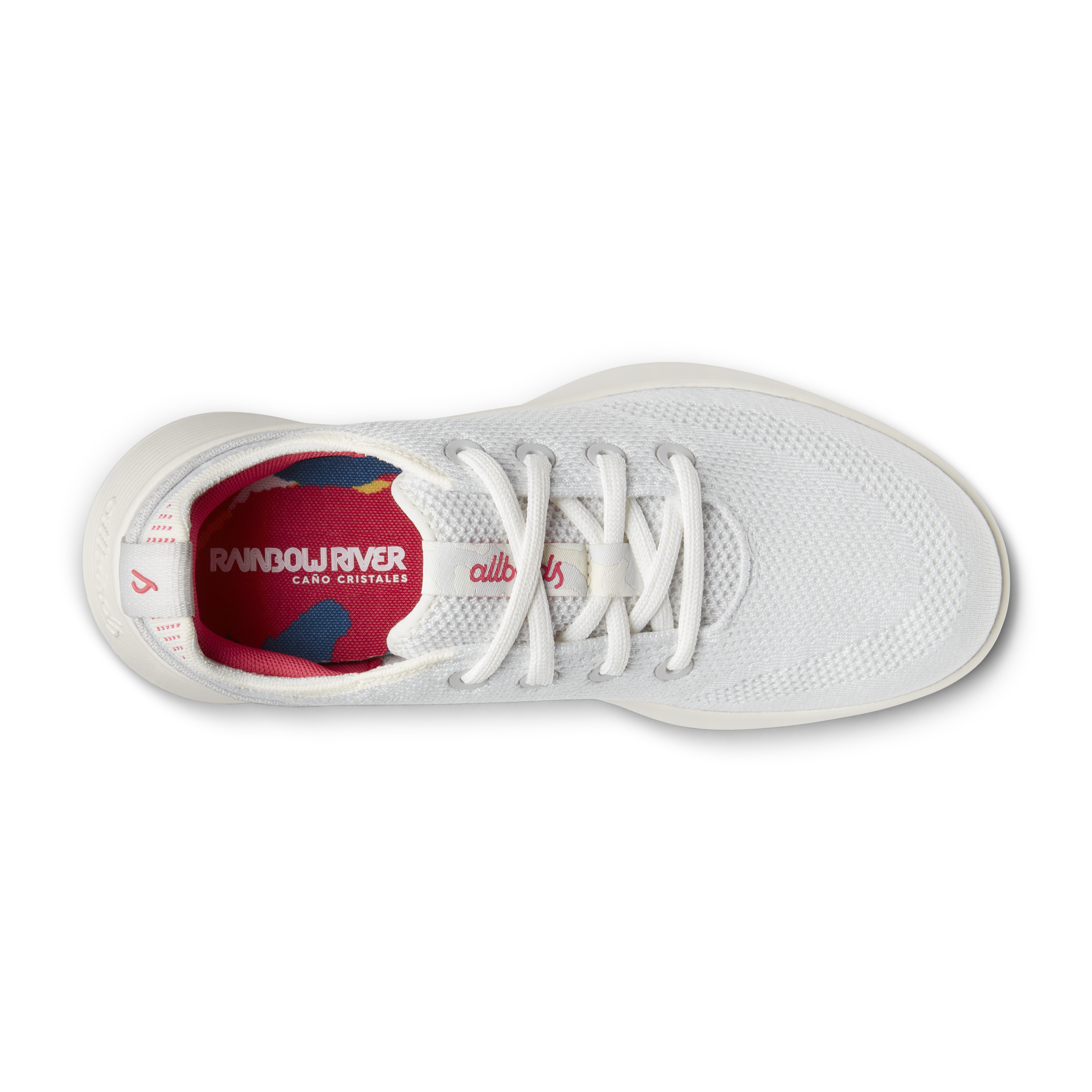 Women's Tree Runner Go - Blizzard/Vivid Red (Natural White Sole)