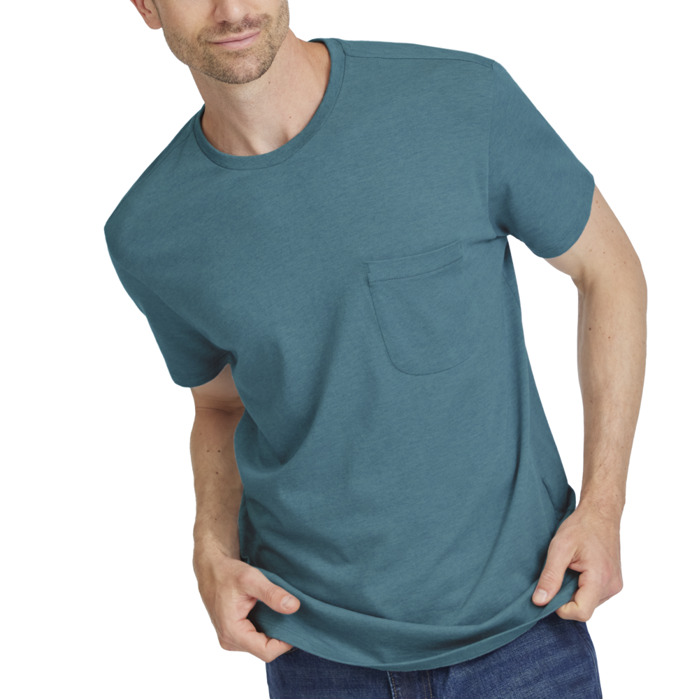 Men's Soft Merino Tee - Chasm Teal