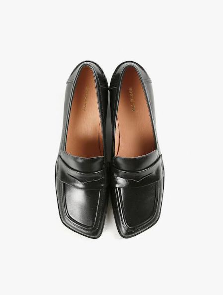 ANGLE LOAFER Princess Black Pumps